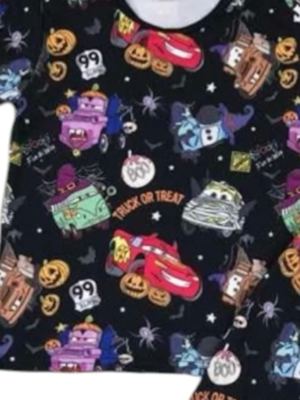 New Boys Boutique Cars Halloween Pajama Set  Disney Mater Lightning McQueen